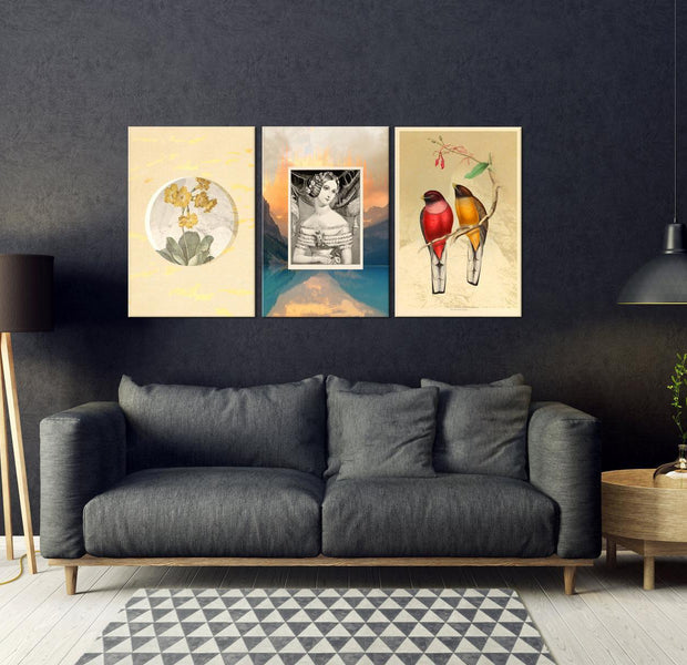 Stretched Canvas Nordic Art - Retro