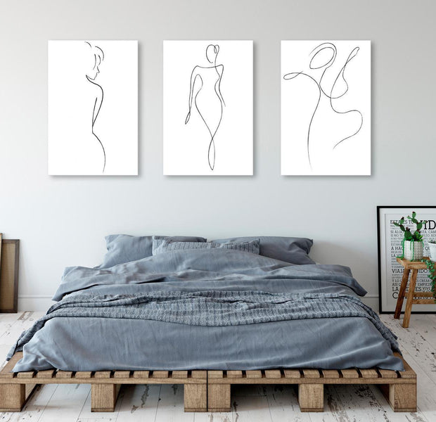 Stretched Canvas Nordic Art - Silhouettes