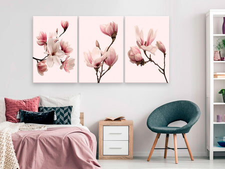 Stretched Canvas Botanical Art - Spring Magnolias