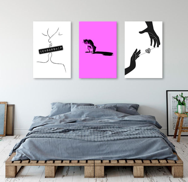 Stretched Canvas Nordic Art - Symbols