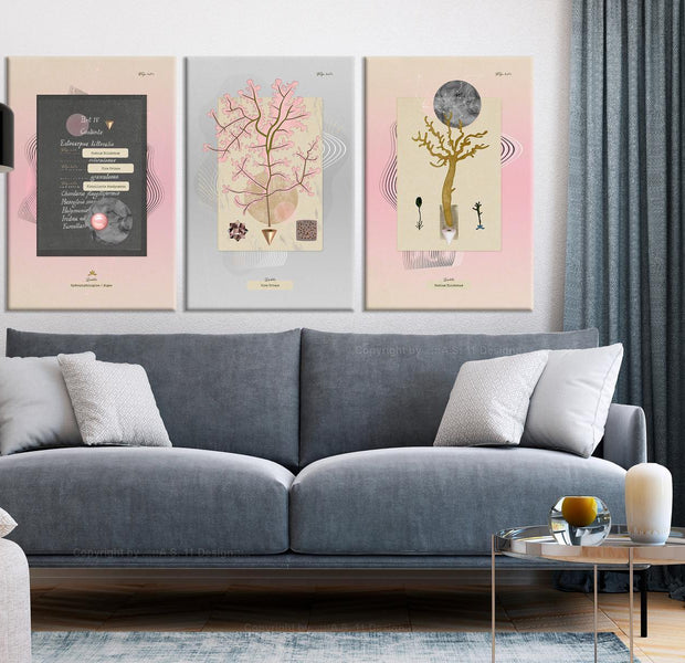 Stretched Canvas Nordic Art - Unusual Plants