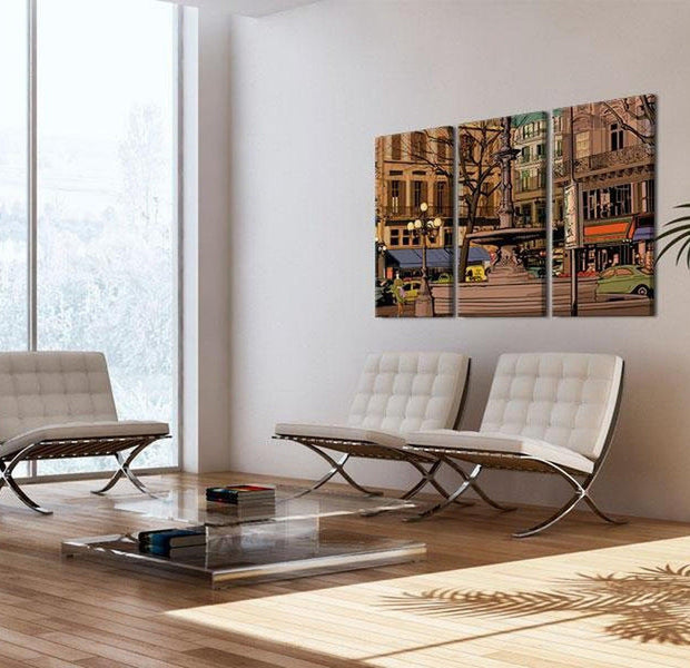 Stretched Canvas Wall Art - Calm Evening In Paris