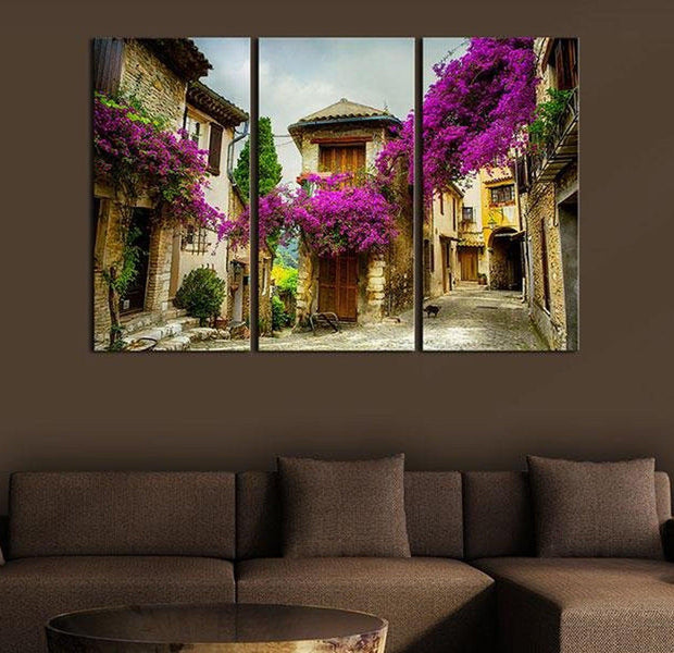Stretched Canvas Wall Art - Charming Alley