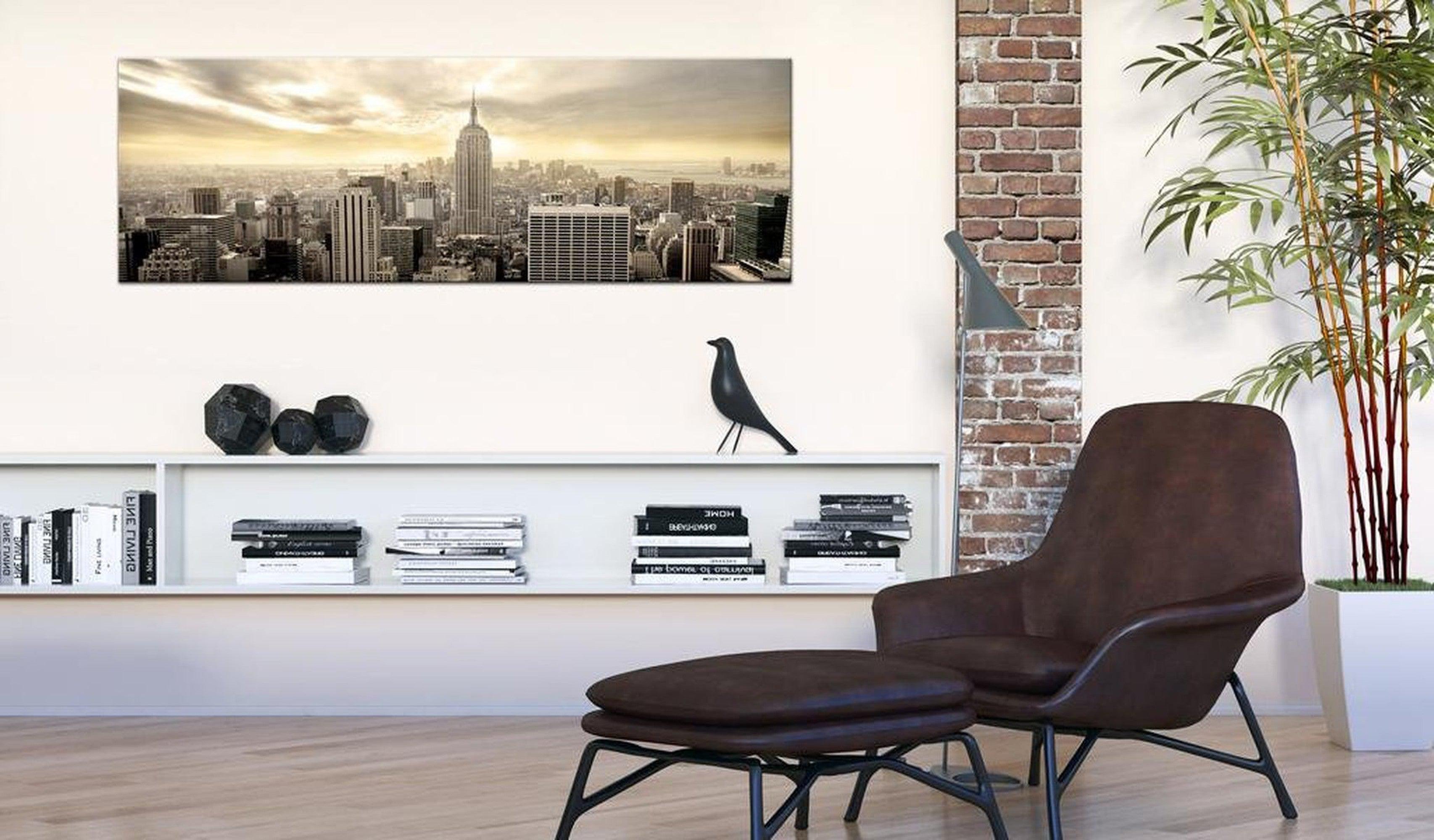 Stretched Canvas Wall Art - City In The Sun