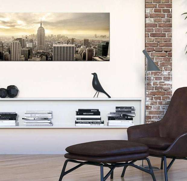 Stretched Canvas Wall Art - City In The Sun