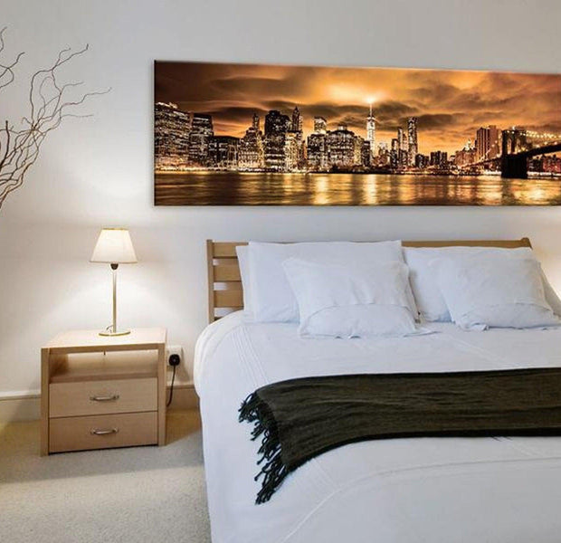 Stretched Canvas Wall Art - City Of The Setting Sun