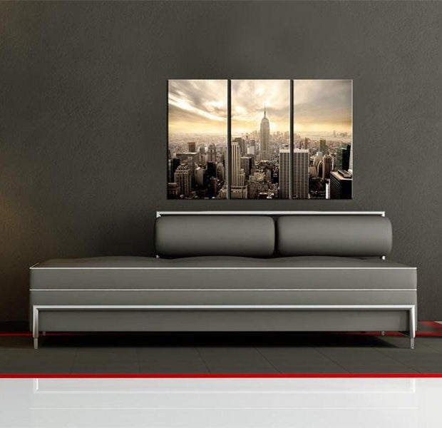 Stretched Canvas Wall Art - Evening In New York