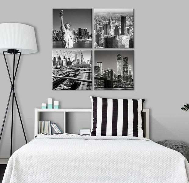 Stretched Canvas Wall Art - Faces Of New York