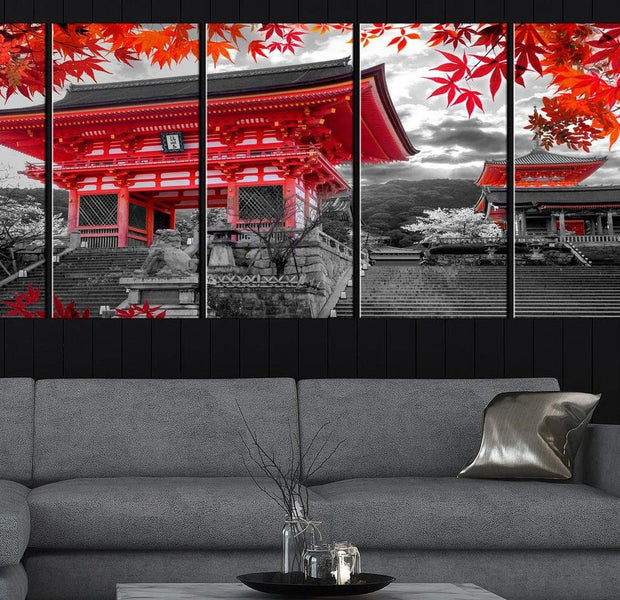 Stretched Canvas Wall Art - Kyoto, Japan Narrow