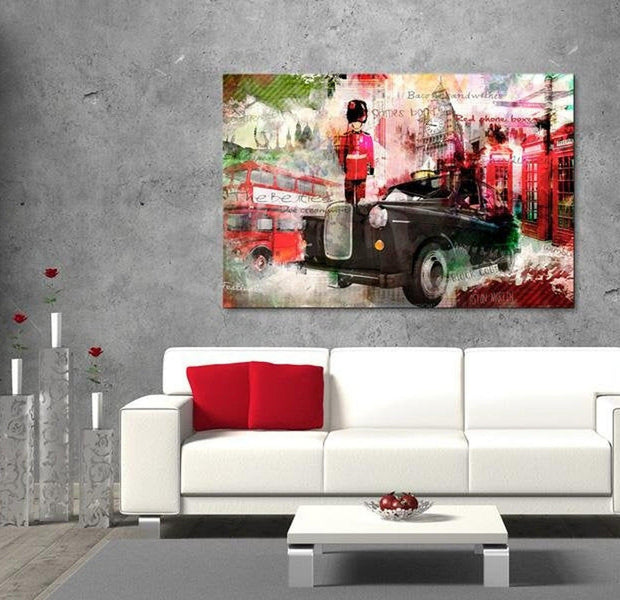 Stretched Canvas Wall Art - Memories From London