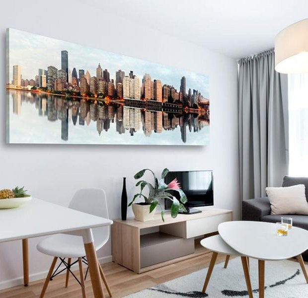 Stretched Canvas Wall Art - Morning - Manhattan