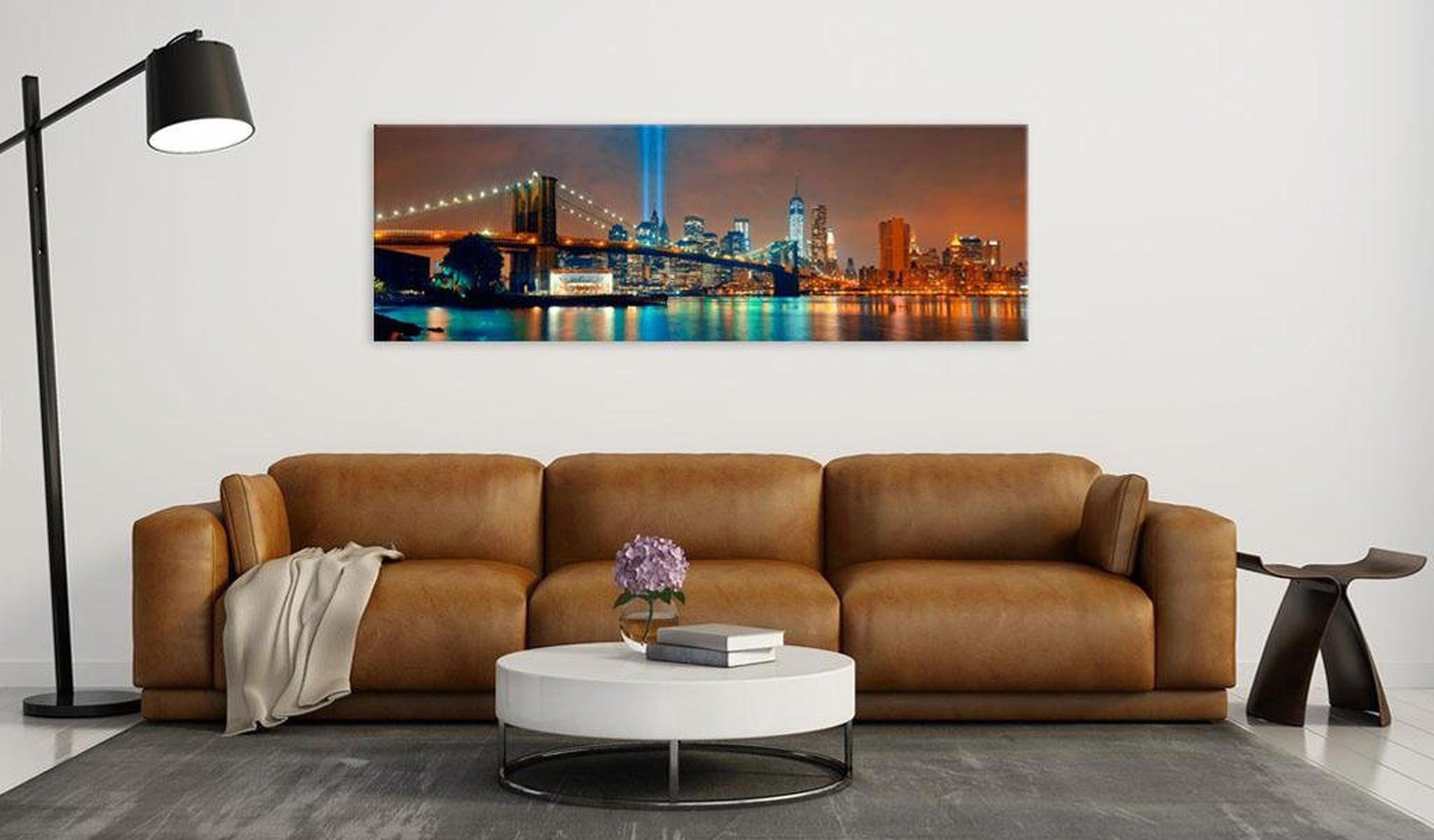 Stretched Canvas Wall Art - New York City: Beautiful Night