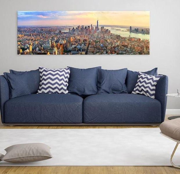 Stretched Canvas Wall Art - New York Panorama
