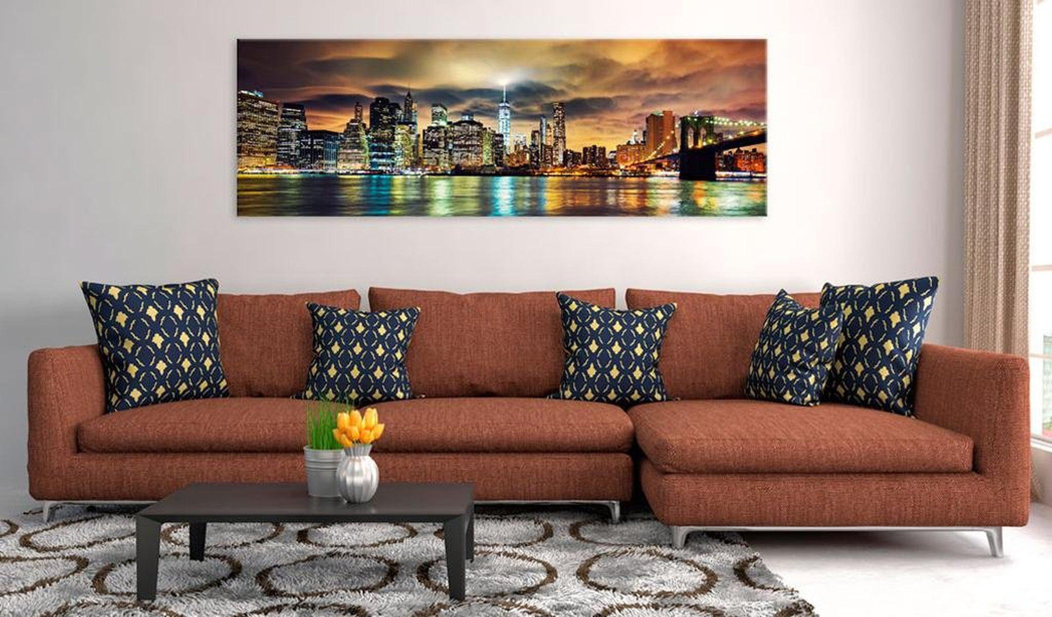Stretched Canvas Wall Art - New York Sky