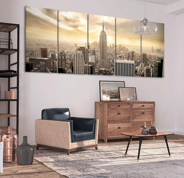Stretched Canvas Wall Art - New York: View On Manhattan