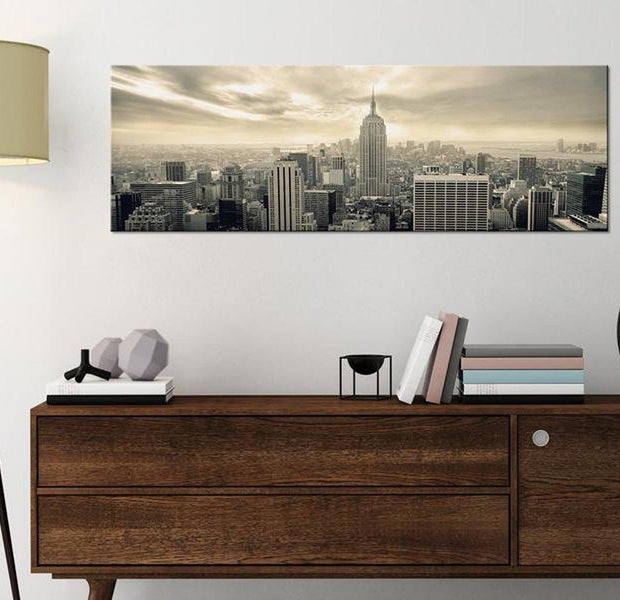 Stretched Canvas Wall Art - Ny: Morning Sky