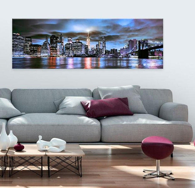 Stretched Canvas Wall Art - Nyc: City Lighthouse