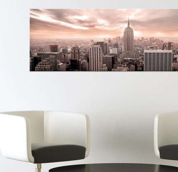 Stretched Canvas Wall Art - Pink Mist