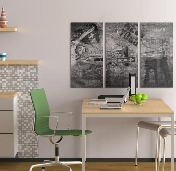 Stretched Canvas Wall Art - Symbols Of Nyc