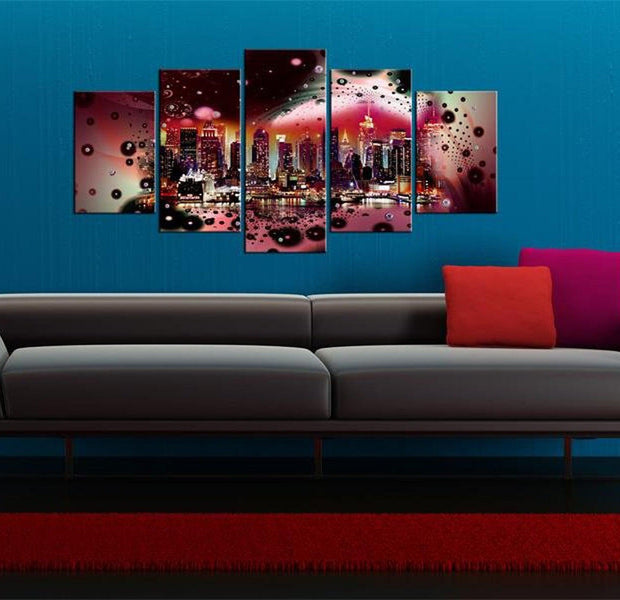 Stretched Canvas Wall Art - The Colours Of New York