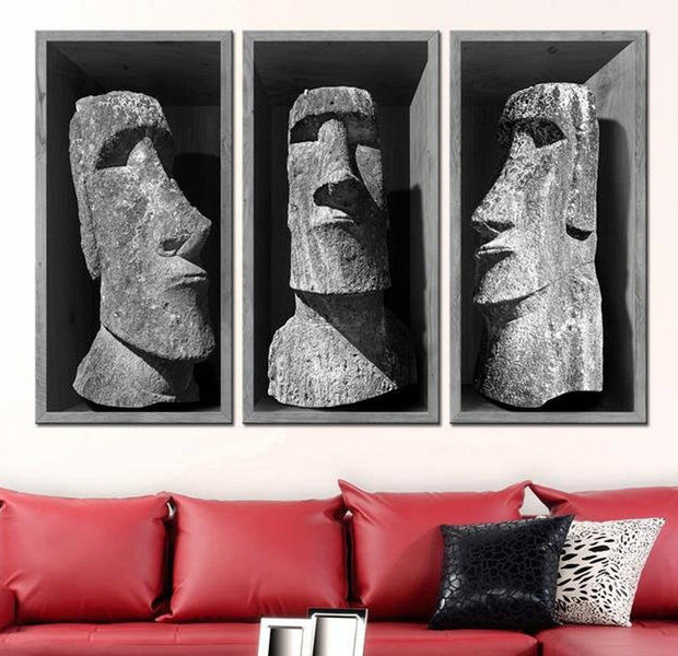 Stretched Canvas Wall Art - The Mystery Of Easter Island