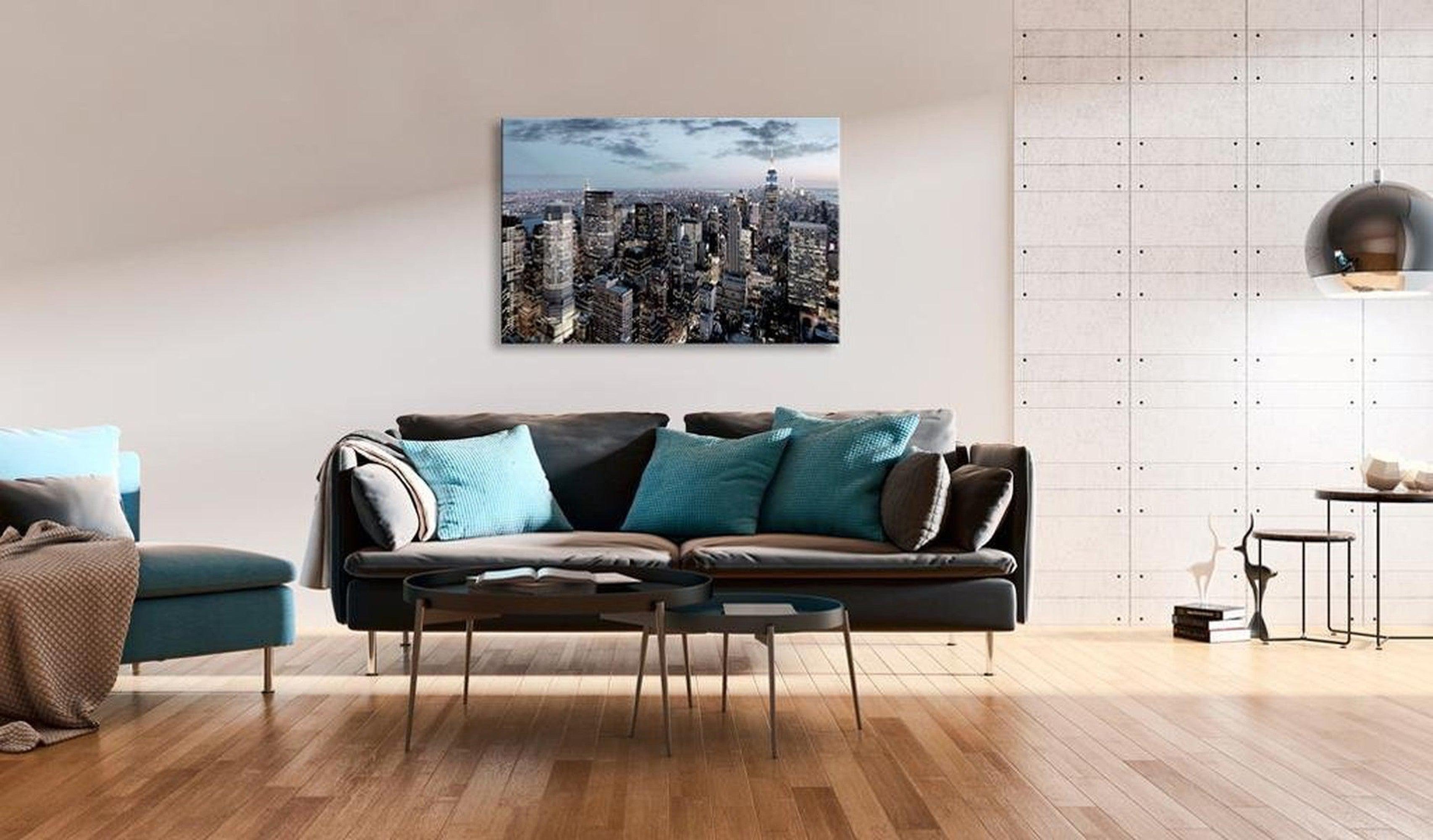 Stretched Canvas Wall Art - Twilight City