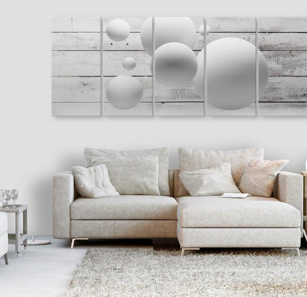 Stretched Canvas Still Life Art - Balls And Boards Narrow