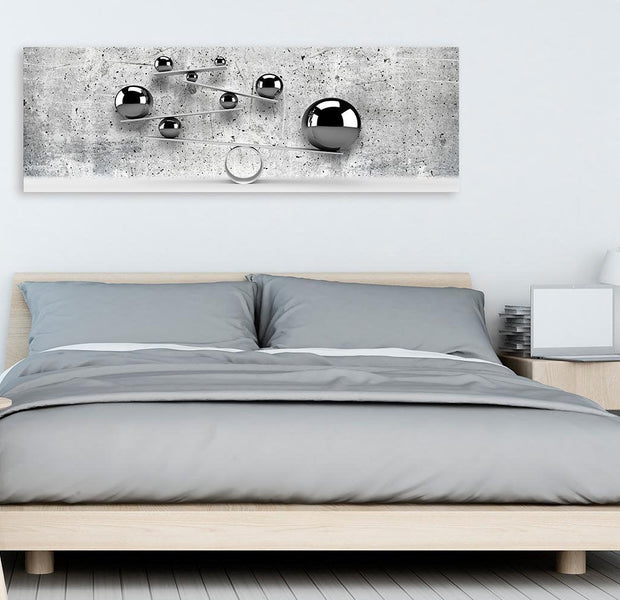 Stretched Canvas Still Life Art - Balls And Concrete Narrow