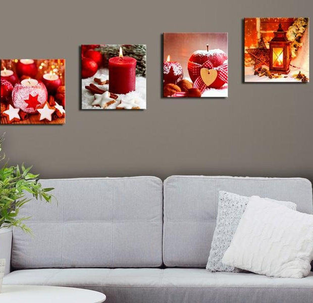 Stretched Canvas Still Life Art - Christmas Time