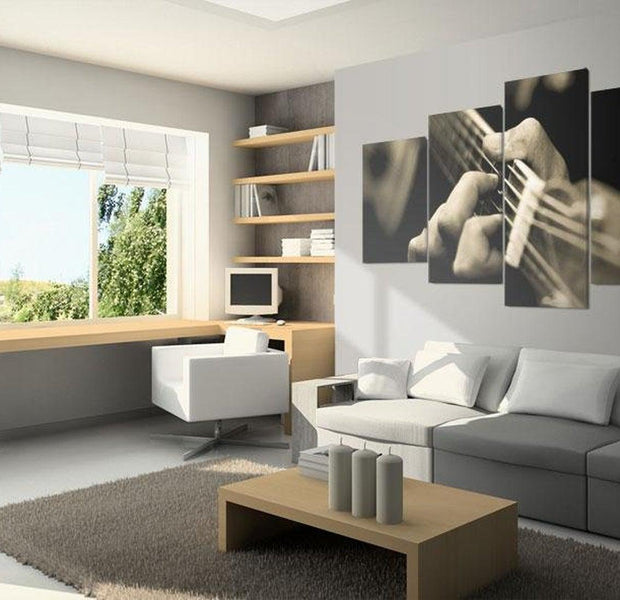 Stretched Canvas Still Life Art - Classical Guitar