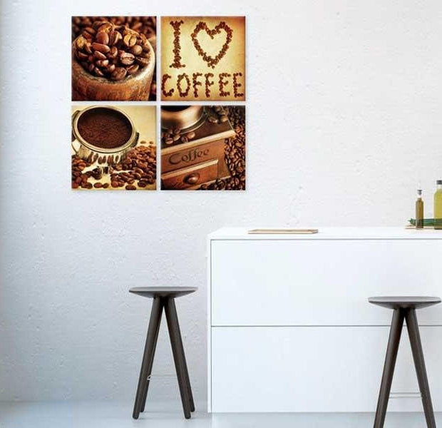 Stretched Canvas Still Life Art - Coffee Pleasant Moments