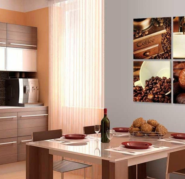 Stretched Canvas Still Life Art - Coffee Tasting