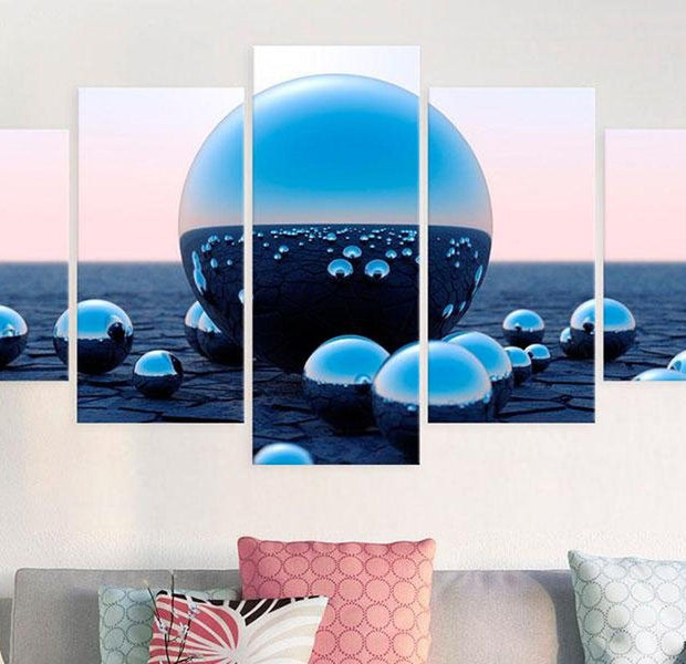 Stretched Canvas Still Life Art - Floating Balls