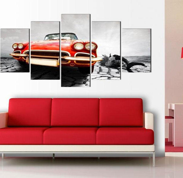 Stretched Canvas Still Life Art - Scarlet Arrow