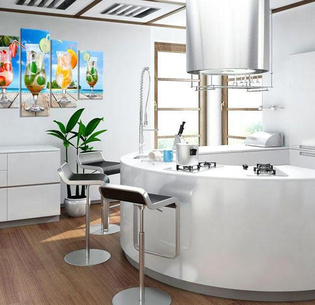 Stretched Canvas Still Life Art - Summer Drinks