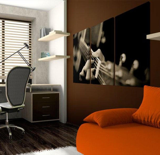 Stretched Canvas Still Life Art - The Magic Sound Of A Guitar