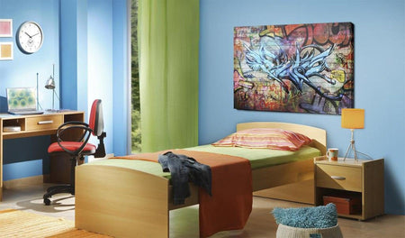 Stretched Canvas Street Art - Anonymous Graffiti