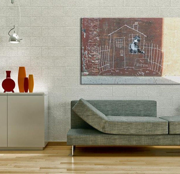 Stretched Canvas Street Art - Banksy: Grounded