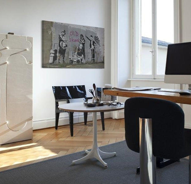 Stretched Canvas Street Art - Banksy: Old School