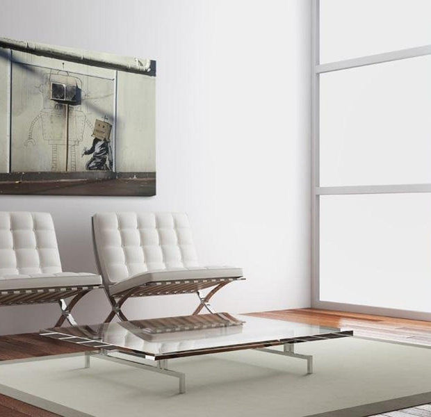 Stretched Canvas Street Art - Banksy: Robots