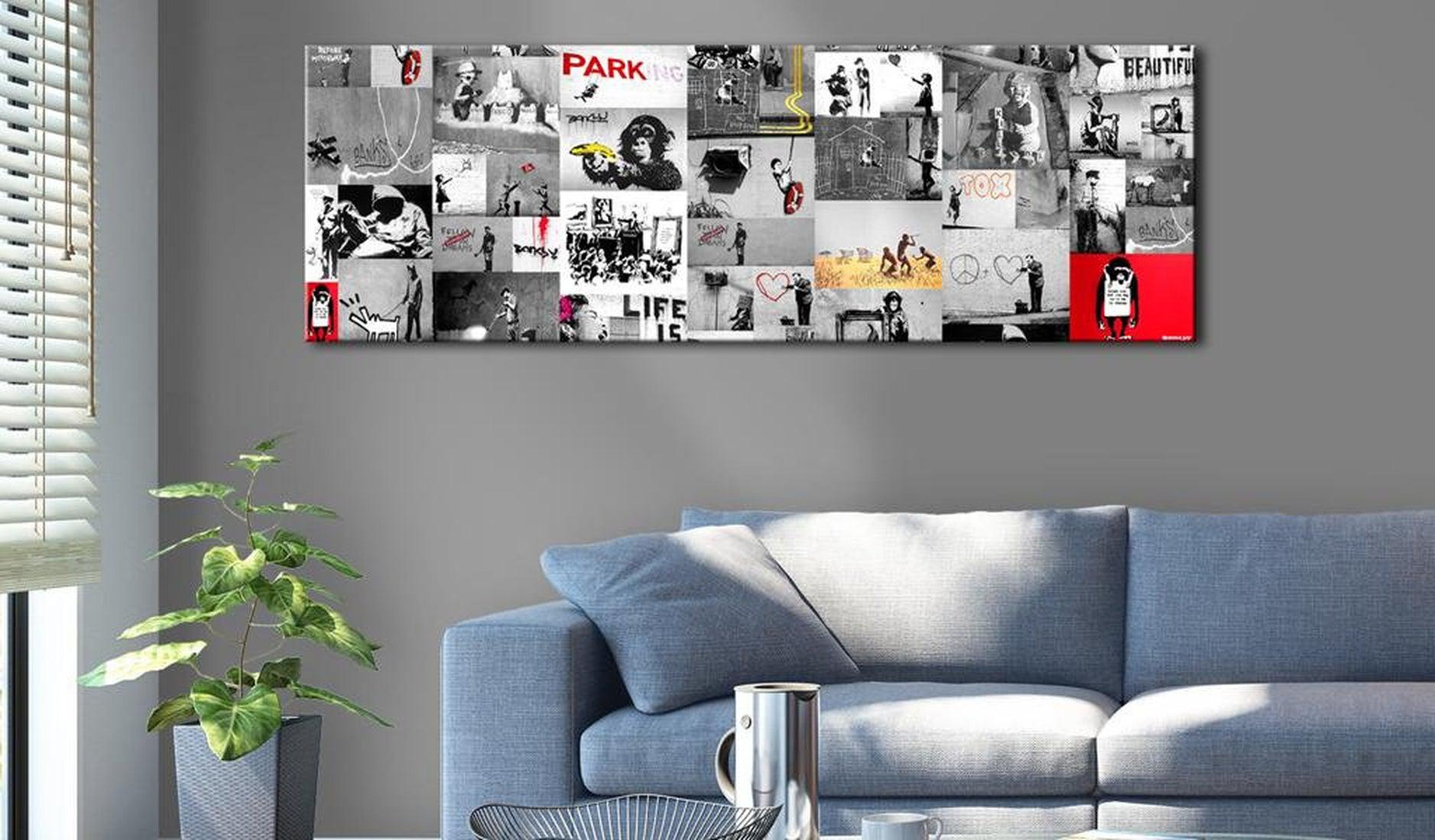 Stretched Canvas Street Art - Banksy: Street Crimes