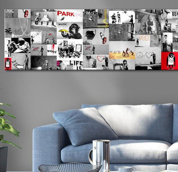 Stretched Canvas Street Art - Banksy: Street Crimes