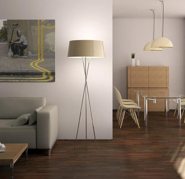 Stretched Canvas Street Art - Banksy: Yellow Flower