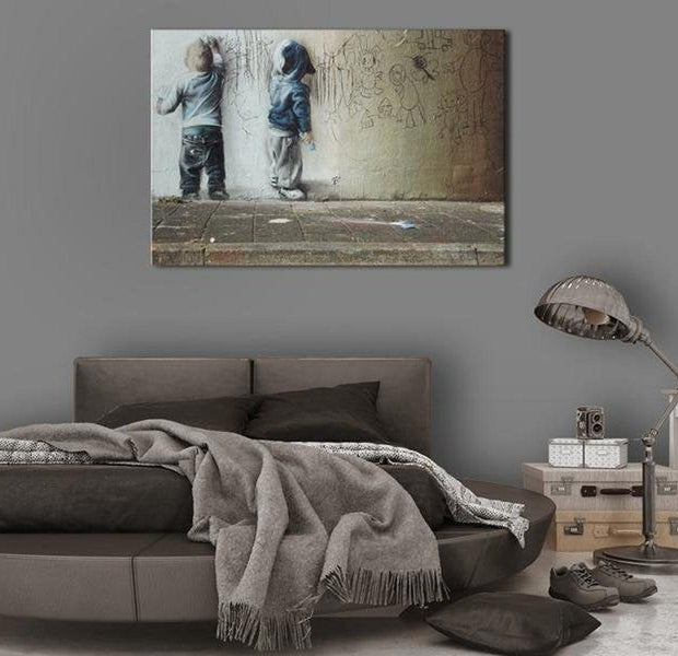Stretched Canvas Street Art - Banksy: Young Artists