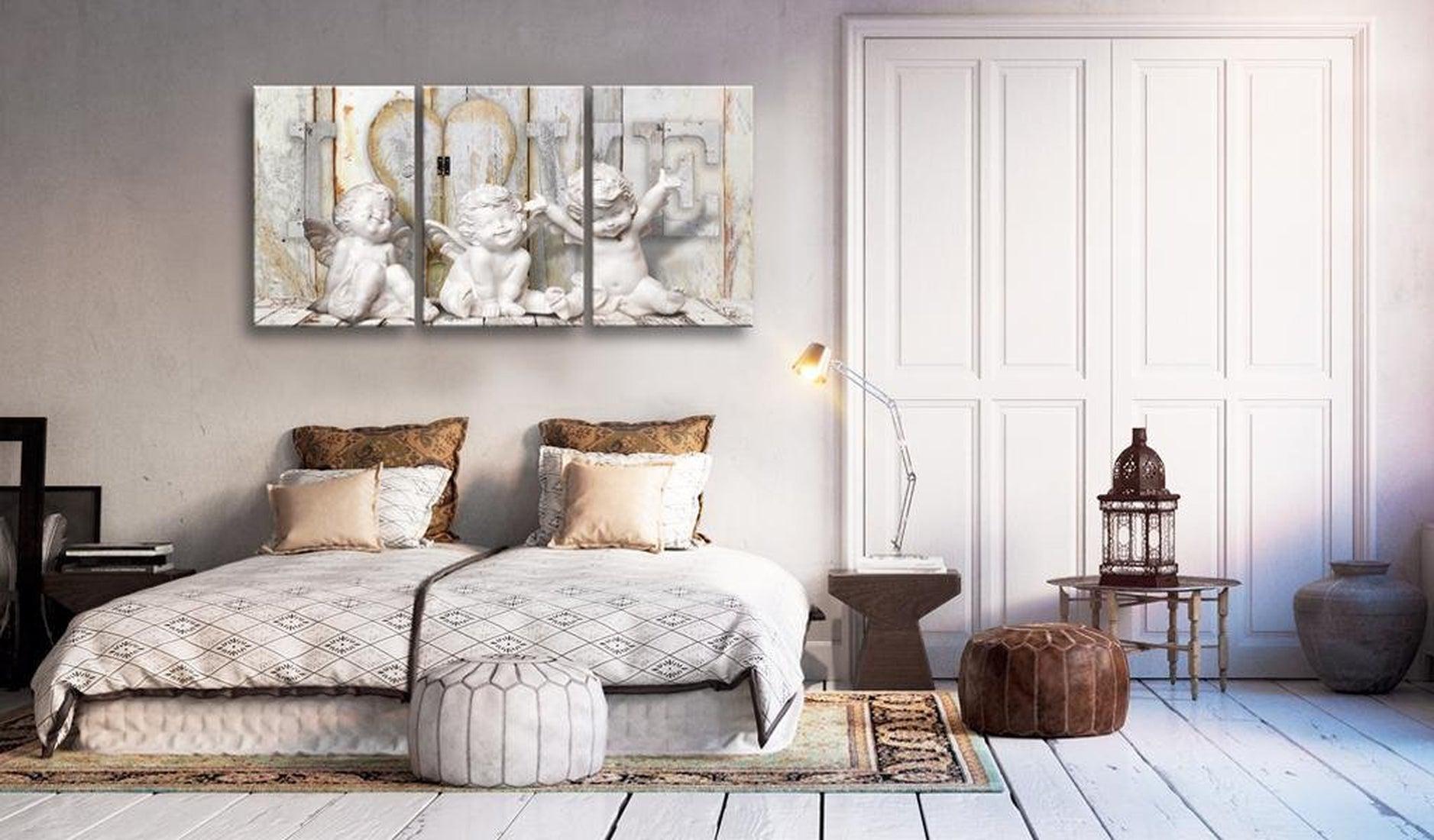 Stretched Canvas Vintage Art - Angelic Happiness