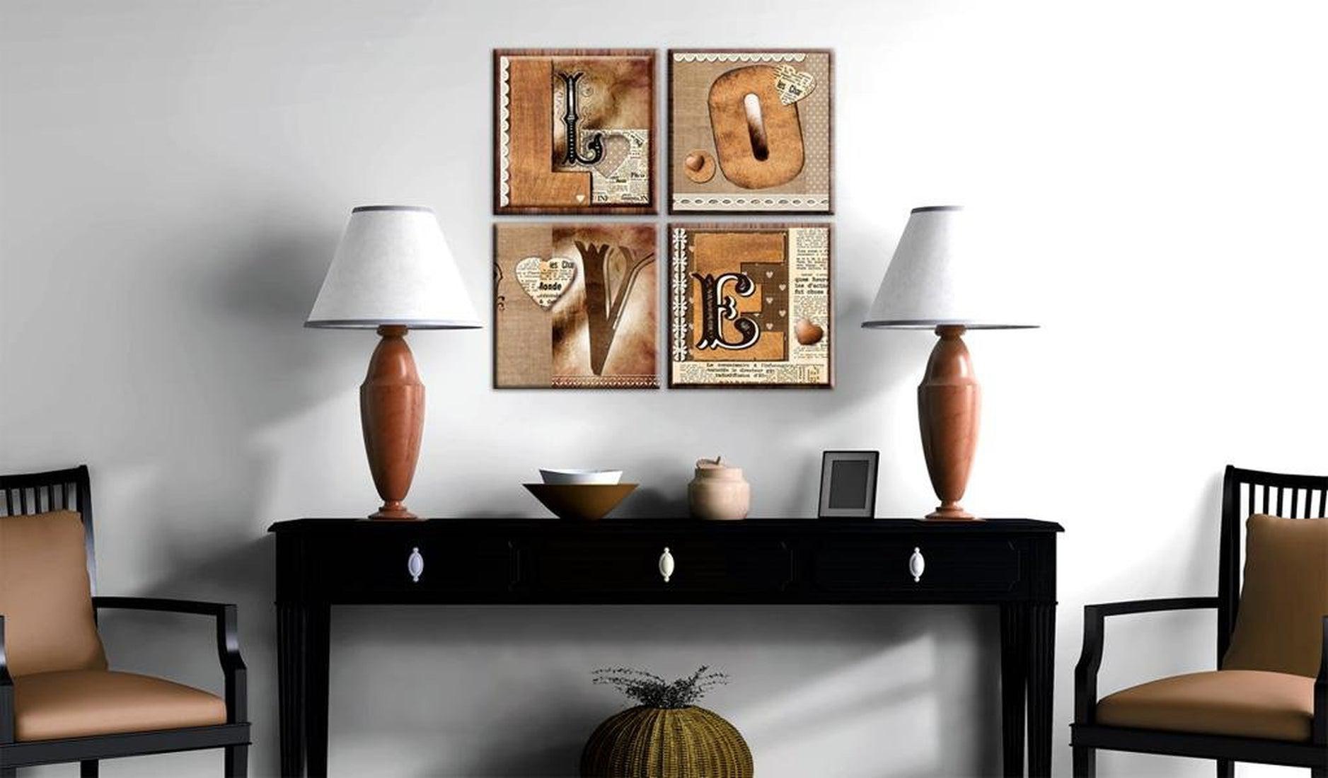 Stretched Canvas Vintage Art - Book Of Love