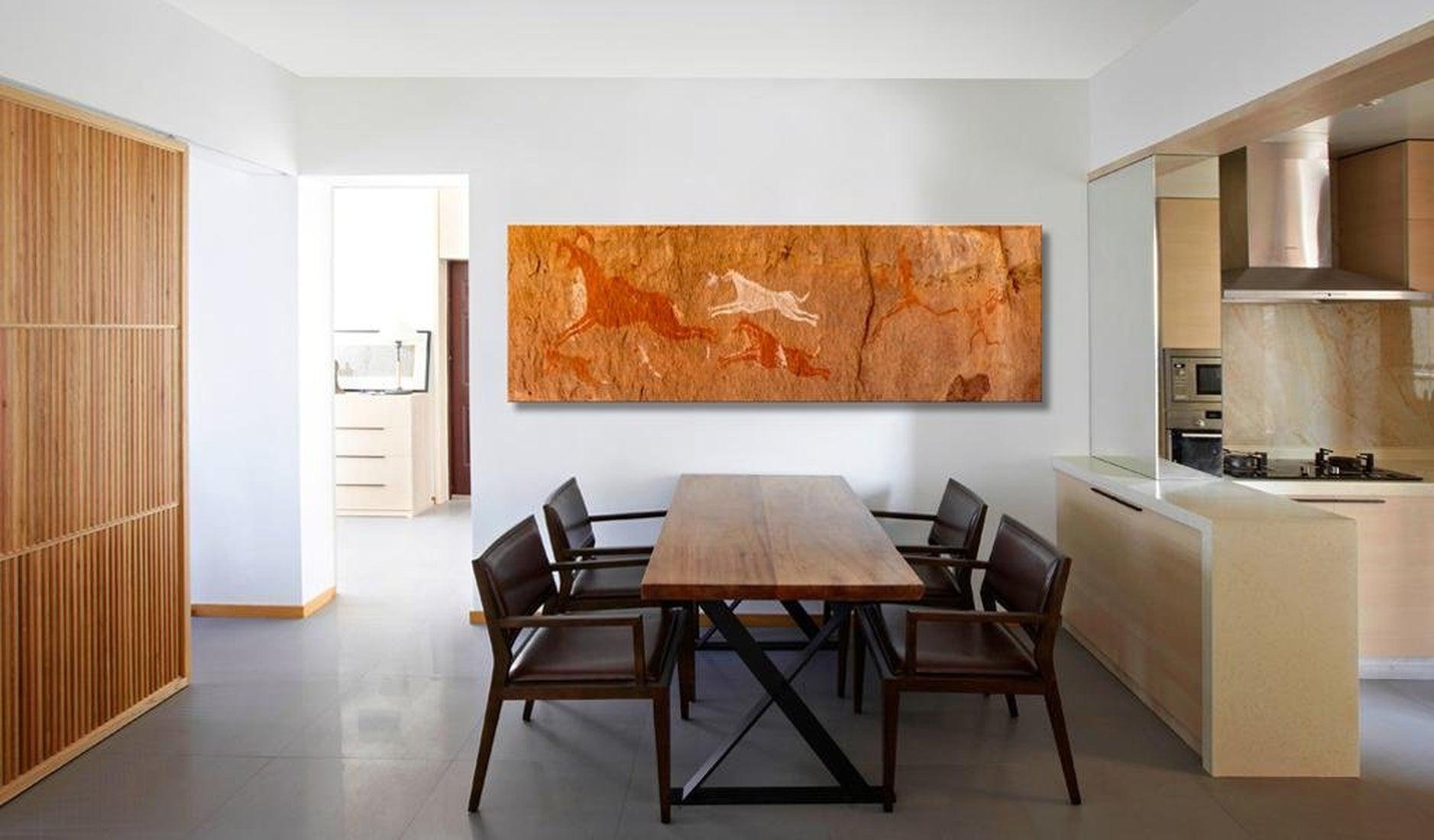 Stretched Canvas Vintage Art - Cave Paintings