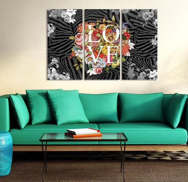 Stretched Canvas Vintage Art - Flowers From The Heart