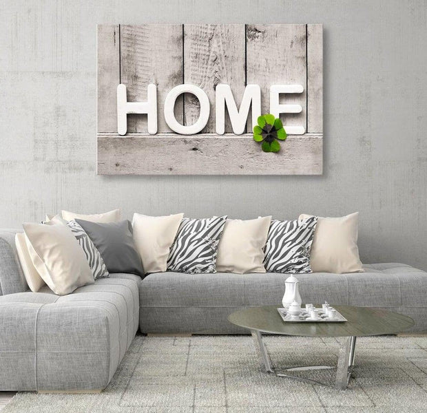 Stretched Canvas Vintage Art - Happy Home