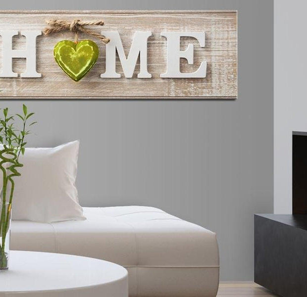 Stretched Canvas Vintage Art - Home: Green